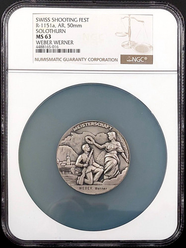 Swiss shooting fest medal - shooting,