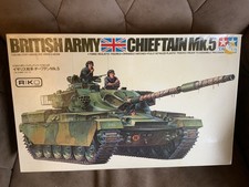 Vintage Tamiya 1/35 Military Miniature British Chieftain Mk.5 Tank Model Kit