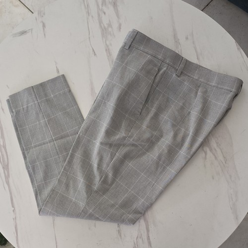 Slim fit gray plaid - h&m,