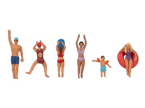 Faller bathers and swimmers - and,
