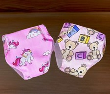 2 Dolls Nappies fit LITTLE