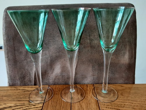 Vintage green clear glass - green,