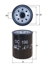 MAHLE OC196 Oil Filter Fits