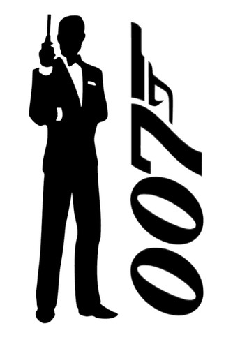 James bond 007 silhouette - james,