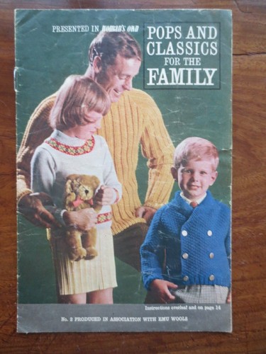 1960s knitting pattern family - ,
