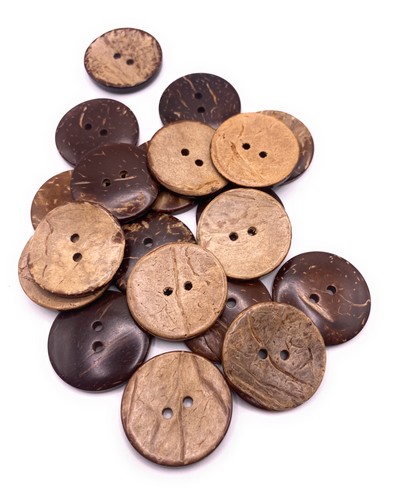 25mm large natural coconut - 25mm,