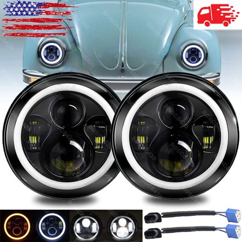 Inch round led headlight - 7",