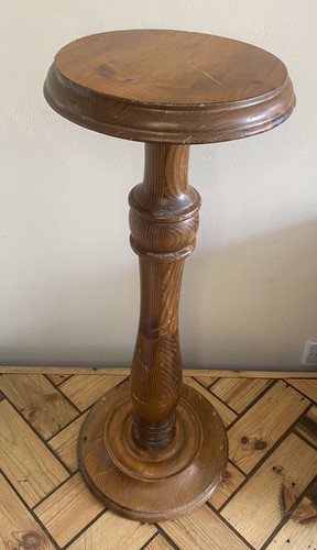 Vintage wooden pine turned - vintage,
