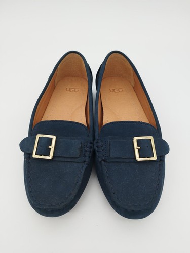 Ugg ladies moccasin blue suede - blue,