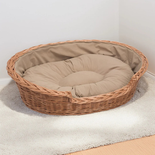 Wicker dog basket - wicker, light