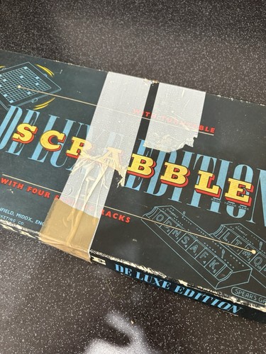 Scrabble deluxe edition with - deluxe,