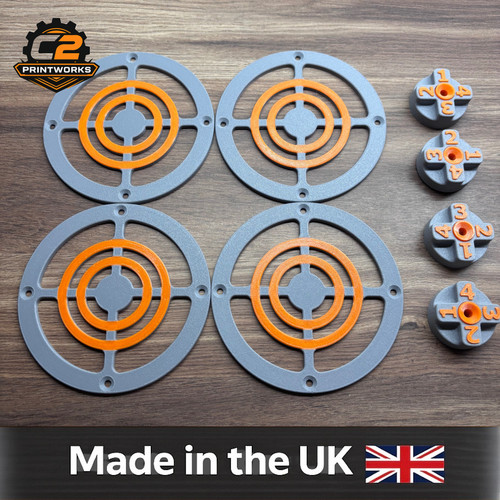 Mud kitchen cooker rings - mud, &