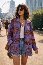 Jacket Womens S M Purple