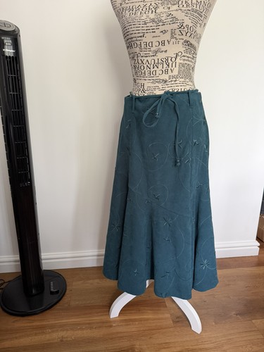 Vintage teal embroidered - vintage,