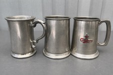 Vintage Pewter Tankards Bundle