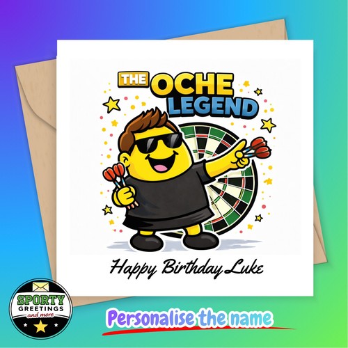 Personalised darts birthday - personalised,