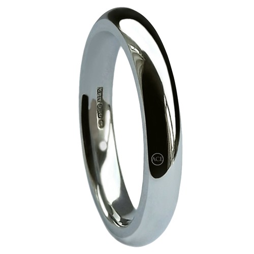 4mm 950 platinum men - 4mm,