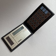 Vintage Casio SL-80A Slimline Wallet Calculator Solar Powered - Tested 