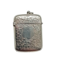 Antique Albo Silver Vesta Case