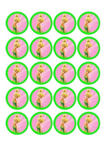 Pre cut edible tinkerbell - 20, pre-cut