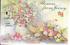 JERSEY SG MS880 MNH MINT STAMP SHEET 1998 AUTUMN FLOWERS ITALIA 98