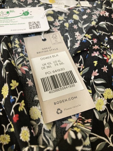 New boden tie neck shirt - new, dress