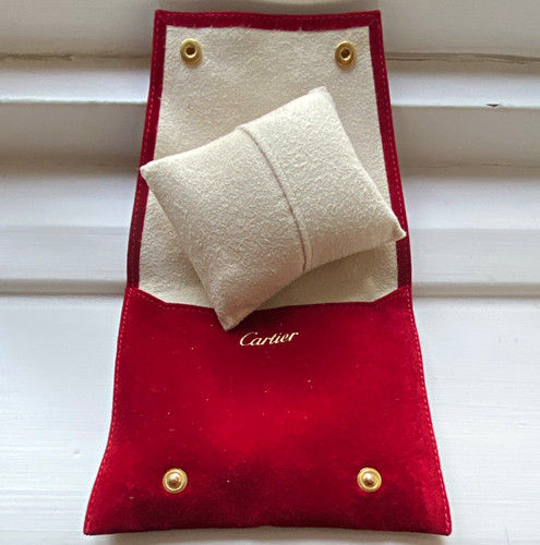 Cartier red velvet - red, lined