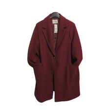 Berry Red Long Coat New Size