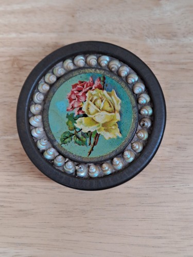 Vintage metal tin roses - metal, &