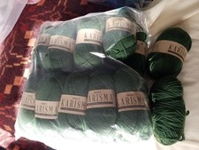 20 x 50g Drops Karisma pure wool DK yarn Forest Green