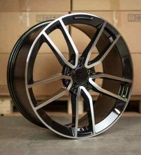 19" black pol cls1 alloy wheels mercedes e s amg cls sl class staggered + tyres
