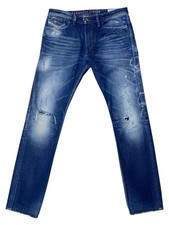 Diesel SHIONER 0074Y Blue Jeans Slim Skinny Distressed Made Italy Mens W32 L34