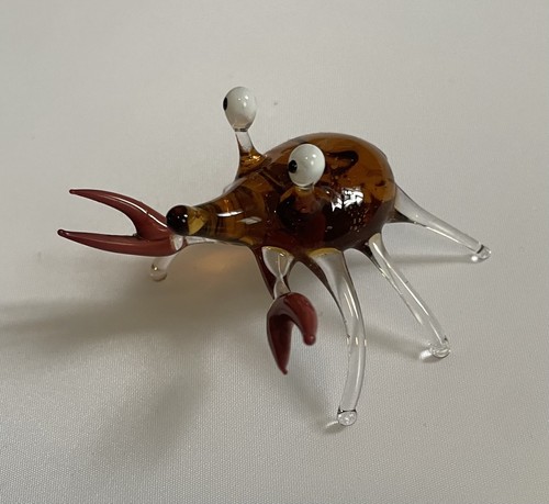 Vintage murano crab mouth - crab,