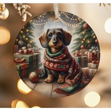 Dachshund Ceramic Christmas