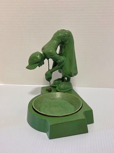 Frankart golf ashtray antique - golf,