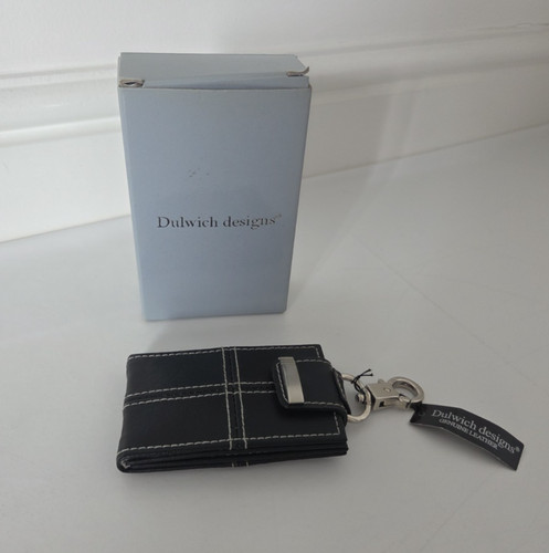 Black leather luggage - black,