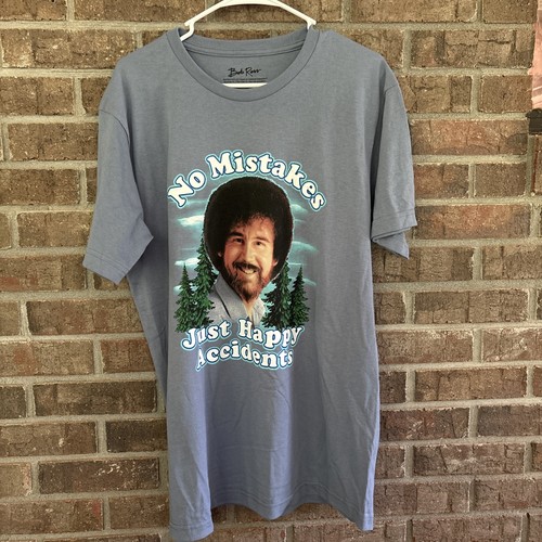 Bob ross men pbs - men's, grey
