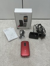 Doro 6620 Mobile Phone - Big Button Clamshell - Elderly Easy to Use Red & White