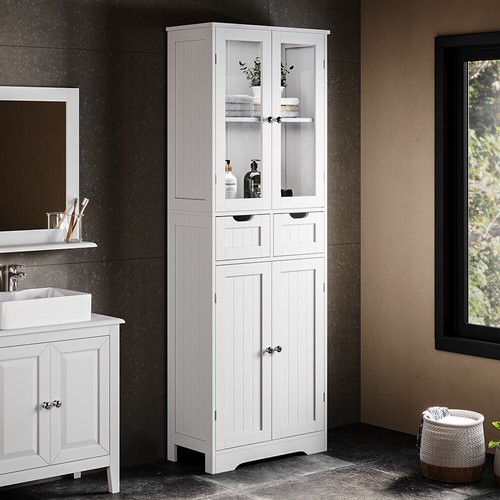 White wooden free standing - white, 2