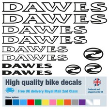 Dawes (outline) bike decals