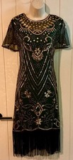 Fabulous New Flapper dress size XL 14  16 Party Cocktails 20s