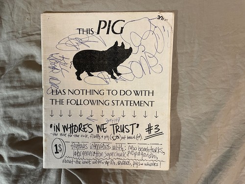 Whores trust punk zine - whores, we