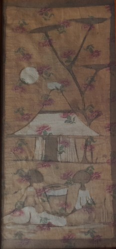 African batik painting - painting, on