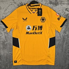 Wolves Wolverhampton Wanderers 2021/2022 Pro Home Football Shirt *BNWT* L Large