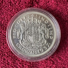 1937 SILVER PROOF CROWN COIN