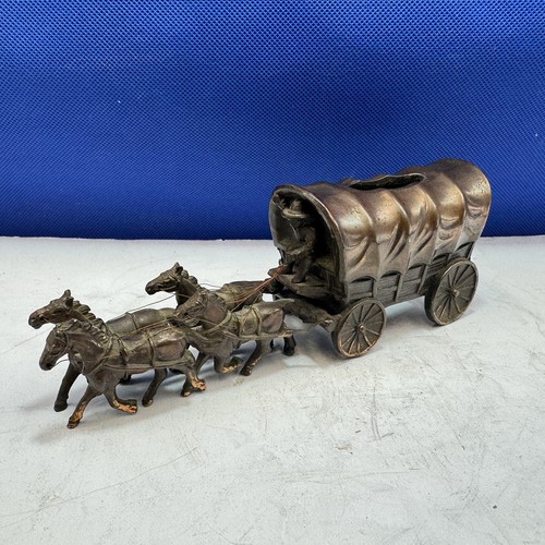 Copper horse carriage - copper,