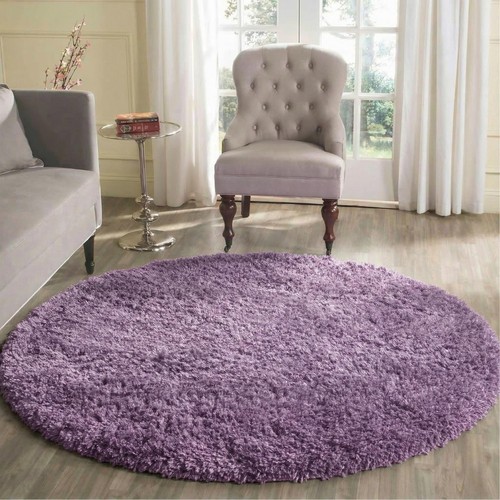 Shaggy rugs circular - shaggy, round