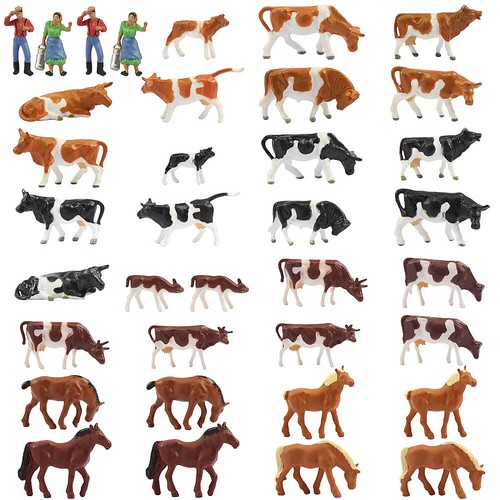 36pcs model trains painted - 36pcs,