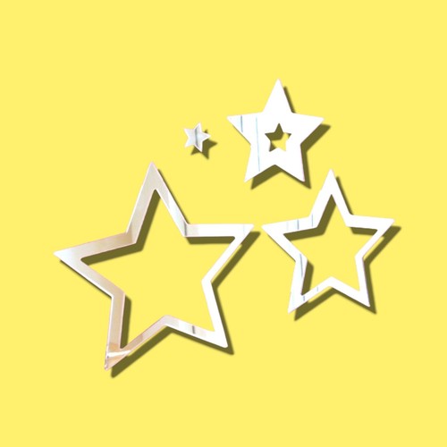 Star infinity shaped acrylic - star,