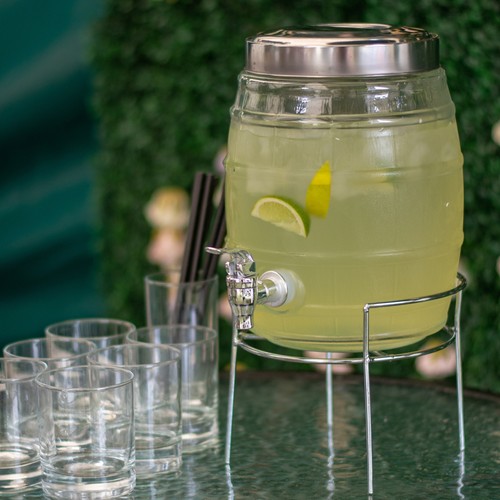 Barrel beverage dispenser with - beverage,